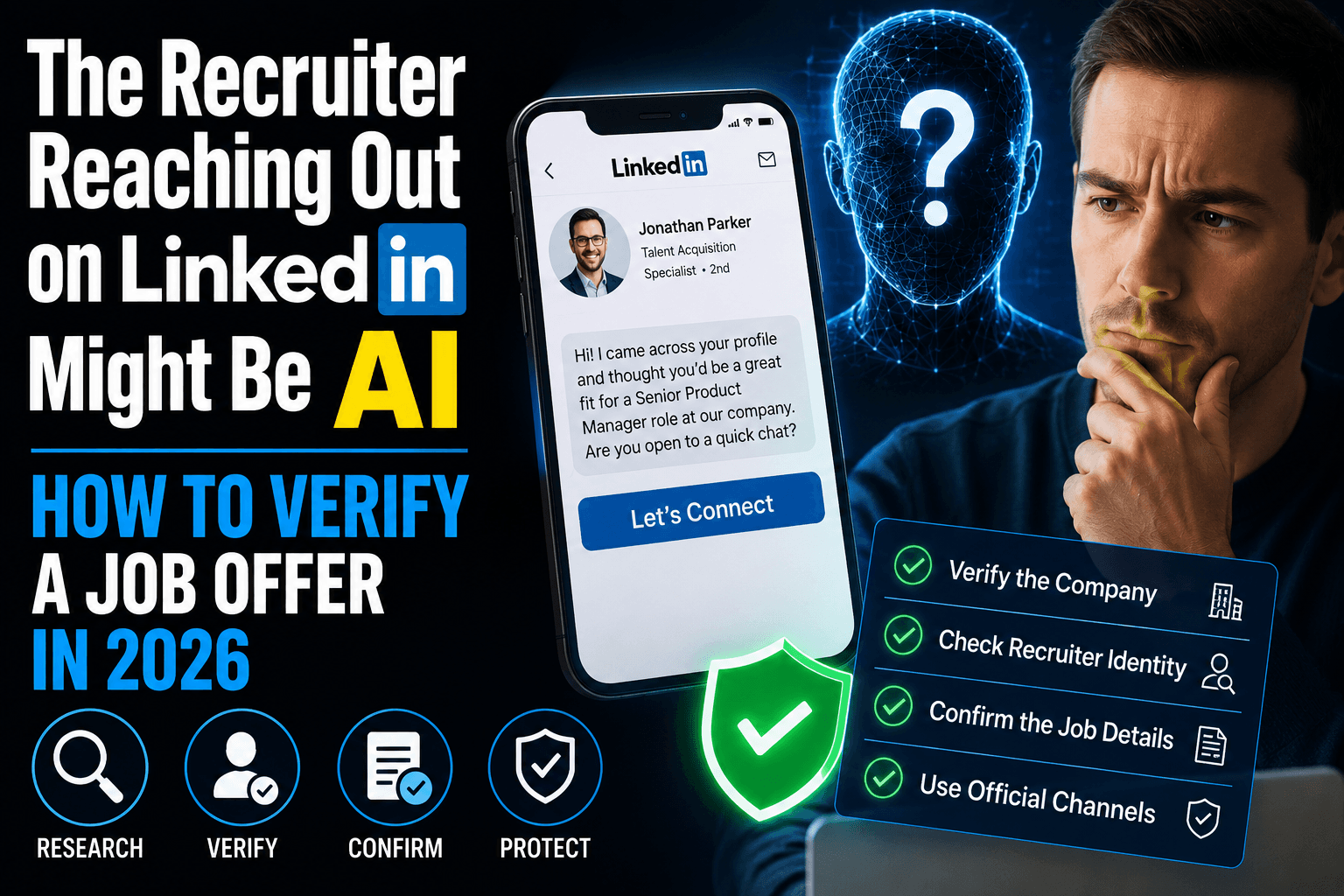 The Recruiter Reaching Out on LinkedIn Might Be AI — How to Verify a Job Offer in 2026